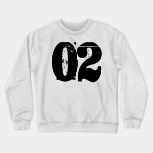 02 number Crewneck Sweatshirt